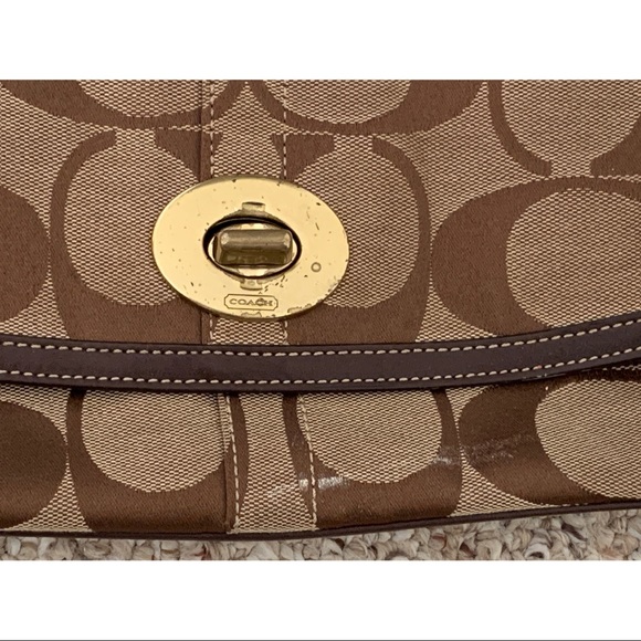 COACH Signature Shoulder Bag (Brown) - Picture 2 of 5